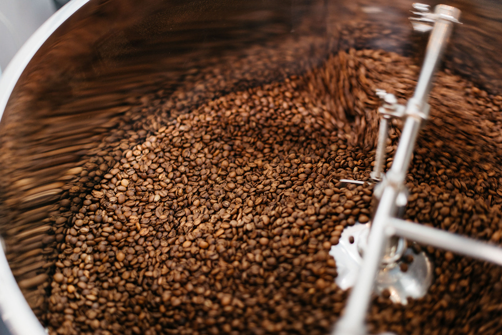 coffee in cooling tray